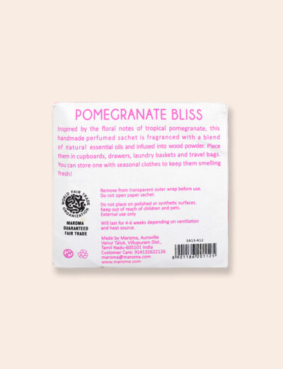 Perfume Square Sachet-Pomegranate Bliss