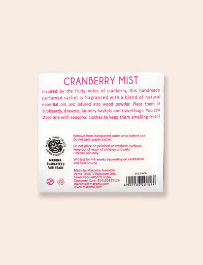 Perfume Square Sachet-Cranberry Mist