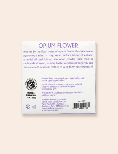 Perfume Square Sachet-Opium Flower