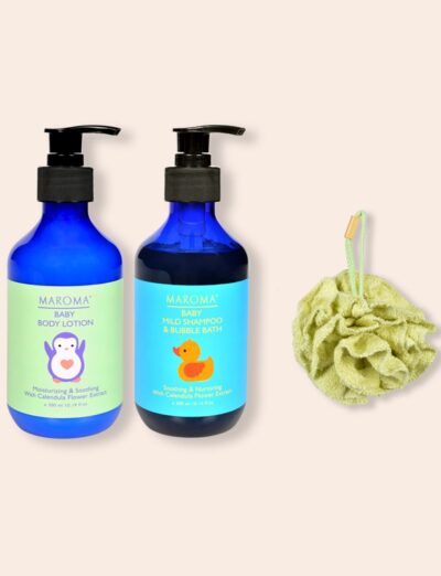 Baby Lotion & Shampoo-Get Bamboo Puff free