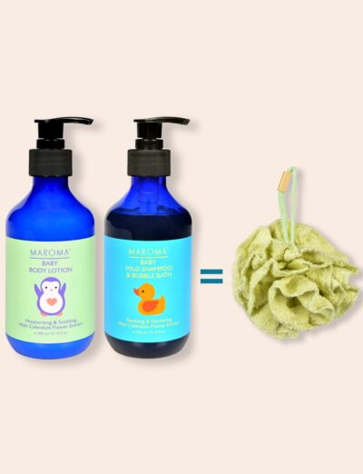 Baby Lotion & Shampoo-Get Bamboo Puff free