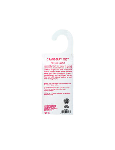 Perfume Hanging Sachet-Cranberry Mist